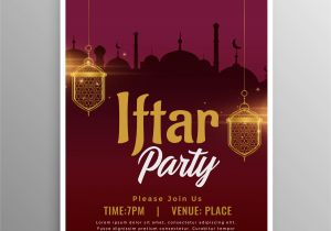 Iftar Party Invitation Template Ramadan iftar Party Invitation Template Design Download