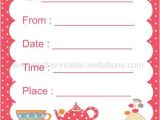 Images Of Tea Party Invitations Kids Tea Party Invitation