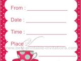 Images Of Tea Party Invitations Tea Party Invitation