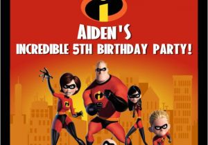 Incredibles Birthday Invitation Template the Incredibles Birthday Invitation Incredibles Invitation