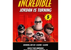 Incredibles Birthday Invitation Template the Incredibles Family Birthday Invitation Zazzle Com