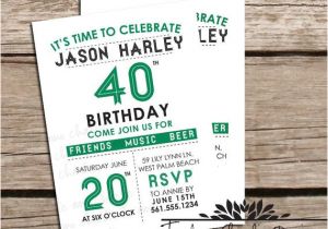 Indesign Party Invitation Template 40th Birthday Ideas Birthday Invitation Templates Indesign