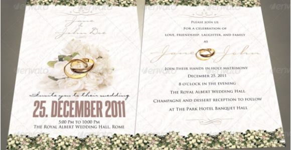 Indesign Wedding Invitation Template 37 Awesome Psd Indesign Wedding Invitation Template