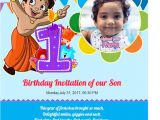 Indian Birthday Invitation Card Template Free 1st Birthday Invitation Card Online Invitations