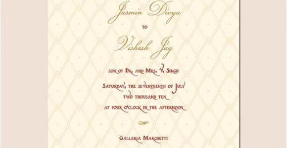 Indian Wedding Invitation Template Indian Wedding Invitation Template Shaadi