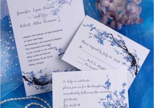 Inexpensive Wedding Invites Cheap Blue Blossom Floral Wedding Invitations Ewi165 as