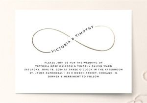 Infinity Symbol Wedding Invitations Science Math Pop Culture Nerdy Wedding Invitations