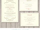 Information to Include On Wedding Invitation Modern Wedding Invitation Rsvp Information Card Printable