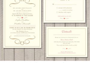 Information to Include On Wedding Invitation Modern Wedding Invitation Rsvp Information Card Printable