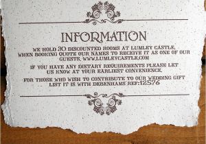 Information to Include On Wedding Invitation Vintage Style Wedding Invitation by solographic Art