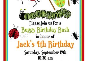 Insect Birthday Party Invitations Bug Invitations Bugs Insects Camping Ladybugs Ants