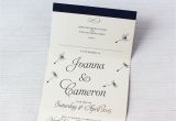 Inside A Wedding Invitation Dandelion Dreams Concertina Wedding Invitations Be My Guest
