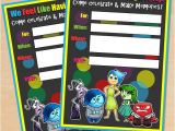 Inside Out Party Invitations Free Printable Disney Pixar Inside Out Birthday Invitation