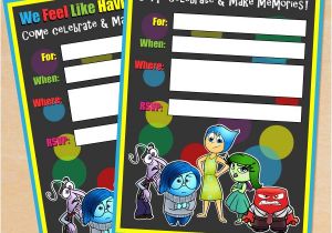 Inside Out Party Invitations Free Printable Disney Pixar Inside Out Birthday Invitation