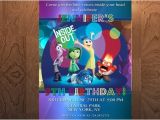 Inside Out Party Invitations Inside Out Birthday Invitation Printable Birthday Invitation