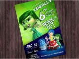 Inside Out Party Invitations Inside Out Disgust Printable Birthday Party Invitation