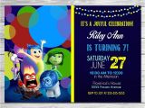 Inside Out Party Invitations Inside Out Invitation Chalkboard Blue Inside Out Birthday