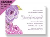 Instant Download Bridal Shower Invitations Instant Download Bridal Shower Invitations Floral