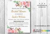 Instant Download Bridal Shower Invitations Instant Download Bridal Shower Invitations Printable Floral