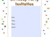 Internet Party Invitations 50 Printable Birthday Invitation Templates Sample Templates