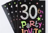 Invitation Card 30th Birthday Example 30th Birthday Party Invitation Cards Pack Of 10 Only 1 49