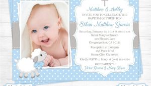 Invitation Card Baptism Baby Boy Baptism Invitations for Boys Christening Invitations for