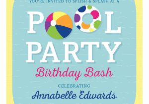 Invitation Card Example for Party 33 Printable Pool Party Invitations Psd Ai Eps Word