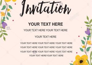 Invitation Card Example for Party Anniversary Party Invitation Card Template Colorful