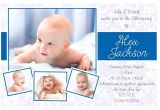 Invitation Card for Baptism Of Baby Boy Baptism Invitations for Boys Blank Baptismal Invitation