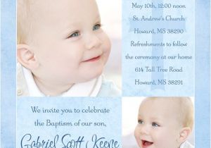 Invitation Card for Baptism Of Baby Boy Blue Modern Baptism Invitation Boy Holy Cross