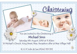 Invitation Card for Baptism Of Baby Boy Invitation Card for Christening Invitation Card for
