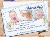 Invitation Card for Baptism Of Baby Boy Personalised Christening Invitations Personalised