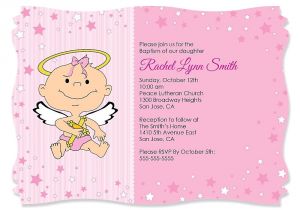 Invitation Card for Baptism Of Baby Girl Baby Girl Baptism Invitations Baby Girl Christening