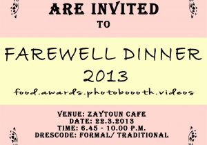 Invitation Card for Farewell Party to Seniors Farewell Invitation Cards for Senior Students Various
