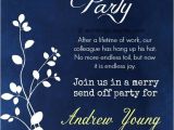 Invitation Card for Farewell Party to Seniors Nice Retirement Party Invitation Wording Invitations