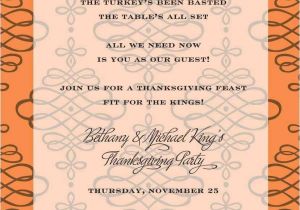 Invitation Card for Thanksgiving Party Thanksgiving Invitations