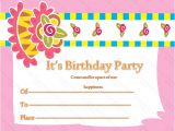 Invitation Card format for Birthday Birthday Gift Certificate Templates