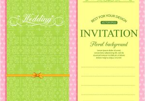 Invitation Card format for Wedding Editable Wedding Invitations Free Vector Download 4 009