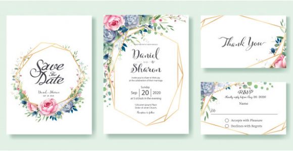 Invitation Card format for Wedding Wedding Invitation Card Template Vector Premium Download