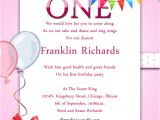 Invitation Card Text Birthday 1st Birthday Party Invitation Wording Wordings and Messages