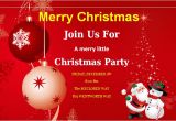 Invitation Cards for Party with Words Christmas Invitation Card Template Best Template Examples