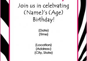 Invitation Cards for Party with Words Free Birthday Party Invitation Templates for Word
