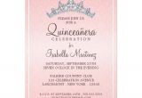 Invitation Cards for Quinceanera Glam Tiara Quinceanera Celebration Invitation Zazzle Com