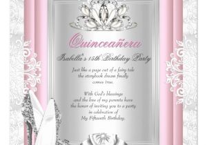 Invitation Cards for Quinceanera Quinceanera 15th Birthday Party Light Pink Shoes Card Zazzle