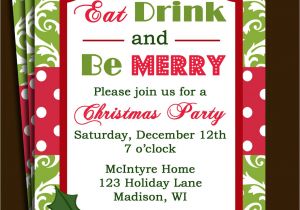 Invitation for A Christmas Party Christmas Party Invitation Printable or Printed with Free