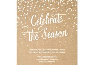 Invitation for A Christmas Party First Snow Holiday Party Invitation Zazzle