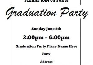 Invitation for A Graduation Party Graduation Party Invitations Free Printable