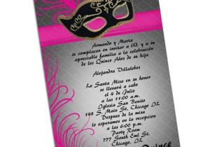 Invitation for A Quinceanera Masquerade Quinceanera Invitations
