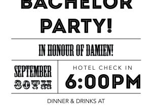 Invitation for Bachelor Party Wording Bachelor Party Invitations – Gangcraft