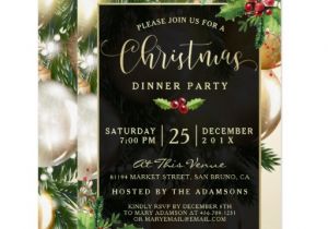 Invitation for Christmas Dinner Party Stylish Black White Dinner Party Invitations